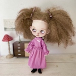 ブライス　blythe　。゜。゜。お袖ぷっくり・ワンピース。゜。゜。　