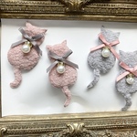 【２点お選びください♡】猫ちゃんモチーフパーツ♡ハロウィン⭐️クリスマスにも♡小物やアクセサリー作りにも♡2点セット
