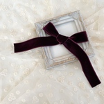 big velvet ribbon -grape-