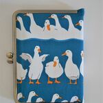 がま口ブックカバー（Happy goose）