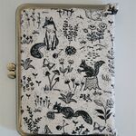 がま口ブックカバー（森の中）