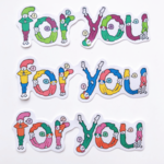 【フレークシール】For You Peoples～数人で協力して“For You”をアピールする人たち～