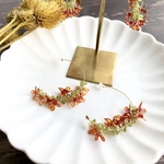 蜜色の金木犀　フープピアス