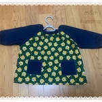 90〜100cmスモック＊くまちゃん柄