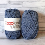 デニム風  Tシャツヤーン【青色】【1玉30ｍ】Coooked YARN