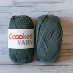 Tシャツヤーン【アッシュグレー】【灰色】【1玉30ｍ】Coooked YARN