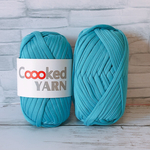 Tシャツヤーン【ターコイズ】【青色】【1玉30ｍ】Coooked YARN クックトゥヤーン