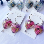 秋限定ピアス / ボタニカルハート❤︎゛ジニア