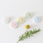 【再販2】watage brooch ◎ ( 刺繍ブローチ )