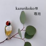 コキンチョウの手刺繍ブローチ