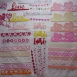 ハドメイドダイカット　ハート＆Banner　＆etc　BV