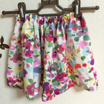 ピンクの花柄スカート80〜90