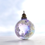 雲レジン☆空に落ちる☆黄昏時②☆空玉☆チェーン