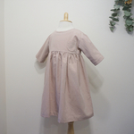《80〜120sizeオーダー可》 アンティークピンクのナチュラルワンピース   ＊size90 即納