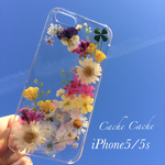 ⑤ナチュラルガーデン押し花iPhoneケース