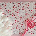 ﾏｯﾄｺｰﾄ紙90☆リボン hanky (15枚入)ラッピングペーパー