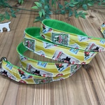 犬　リード　アメリカンスナック　イエロー　グリーン　カラフル　小型犬　中型犬　ハンドメイド