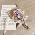 ニュアンスカラーミニブーケ♡ かすみ草 スワッグ ラッピング ブーケ スターチス 