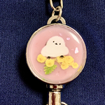 シマエナガのリールキーホルダー