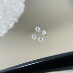 ホワイトサファイア（スリランカ産・非加熱）/ラウンド【2mm】ダイヤモンドカット（4個）