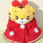 はなちゃん・ポンチョ●赤●ソランちゃん・メルちゃん・みみりんにも●はなちゃん着せ替え服●ネネちゃん・コルネちゃんポンチョ