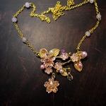 SAKURA(吉野桜)／アンティーク風モチーフネックレス／受注製作