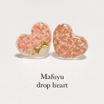 ピンクツイード drop heart pierce♥︎