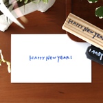 HAPPY NEW YEAR![小]　消しゴムはんこ