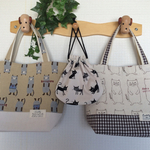 ☆yuki0205ryu様オーダー品☆トートバッグ＆まん丸巾着 ３点セット
