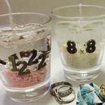 世界でたった一つのバースデーキャンドル SANDY BEACH(白い砂浜）