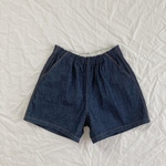［130］岡山デニムのシンプルショートパンツ
