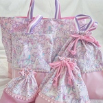 再販‼︎送料無料☆新作☆入園入学5点セット☆レッスンバッグ、体操服（お着替え）袋、シューズ袋、お弁当袋、コップ袋☆ユニコーンがいっぱい