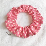 PINK*°レトロポップ猫シュシュ首輪