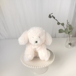おすわりしろいぬ ふわふわ
