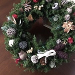  * Red × Tree nuts  II * Xmas wreath * クリスマスリース🌿　ギフト