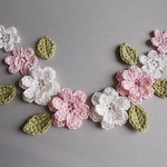 かぎ針編みの花モチーフ　