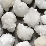 2個ドゥルージー Lサイズ ラフロック クリスタル 水晶 クォーツ クラスター 原石 穴なし 天然石 パーツ 素材 ホワイト 再販