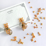 金木犀のドロップイヤリング