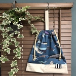 ラスト1点！　海の生き物大好き！　クジラ　イルカ　入園入学　お着替え袋　体操服袋　幼稚園　保育園　小学生　男の子　かっこいい