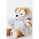 再販3⭐︎＜ディズニー＞　ダッフィー　シェリーメイ　コスチューム　服　⭐︎アイボリー　白⭐︎ アランセーター　フード付