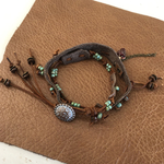 Bohemian Strawberry ❤︎ Leather Bracelet 