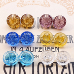 No.097 西ドイツ ヴィンテージガラスボタン 11mm 12個セット/ヴィンテージボタン アンティークボタン ヨーロッパ アクセサリーパーツ ハンドメイド素材