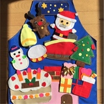 エプロン　クリスマス　あわてんぼうのサンタクロース　