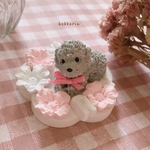 イニシャルトイプードルのお花畑セット𖤣𖥧𖥣𖡡𖥧𖤣アロマストーン 