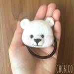【受注製作】シロクマさんのブローチ