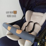 ベビーカーフロントカバー gray bear