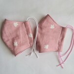 再販 選べる♡ 幼児～低学年むけ 立体マスク【小さなうさぎ／ピンク】