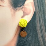 水引ポンポン　2wayイヤリング