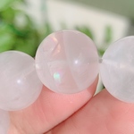 ◆氷◆千層ホワイトガーデンクォーツ◆透明抜群◆希少◆虹◆K00307 13.5ミリ 天然石ブレスレット パワーストーンブレスレット
