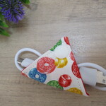 ドロップ柄のイヤホンクリップ　コードクリップ